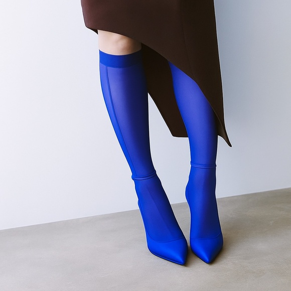 Blu Island Knee Socks OS - Picture 2 of 2